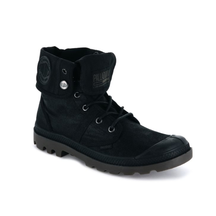 Palladium Pallabrousse BGY WAX Men's Boots Black | UK I015-ZJK